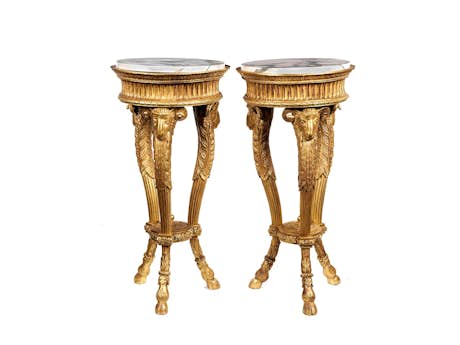 Zwei Pariser Louis XVI-Jardinièren, als Tische gearbeitet